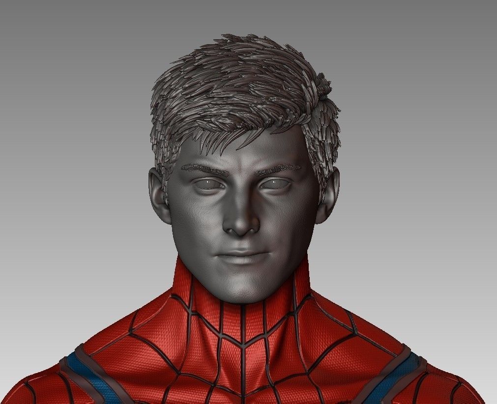 Insomniac Playstation Peter Parker Headsculpt  3D print model_1