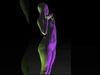 Momo Nude female figurine High detail stl for 3D printing 3D print model_1