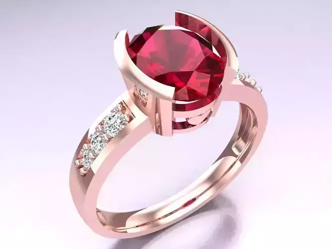 Oval Stone Ring - Womens  Rings - N315926