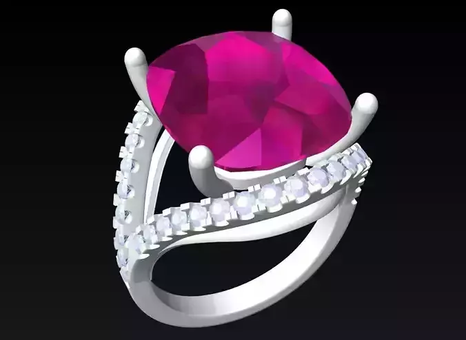 Oval Stone Ring - Womens  Rings - N315300