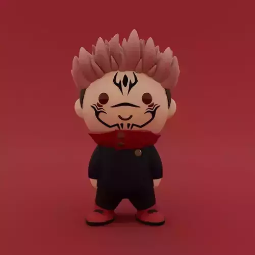 Cute Little Ryomen Sukuna - Jujutsu Kaisen 3D print model