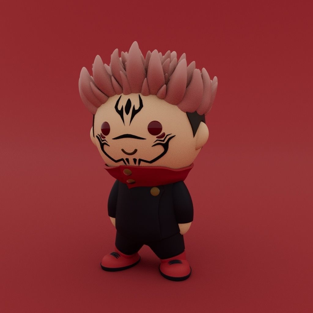 Cute Little Ryomen Sukuna - Jujutsu Kaisen 3D print model_2
