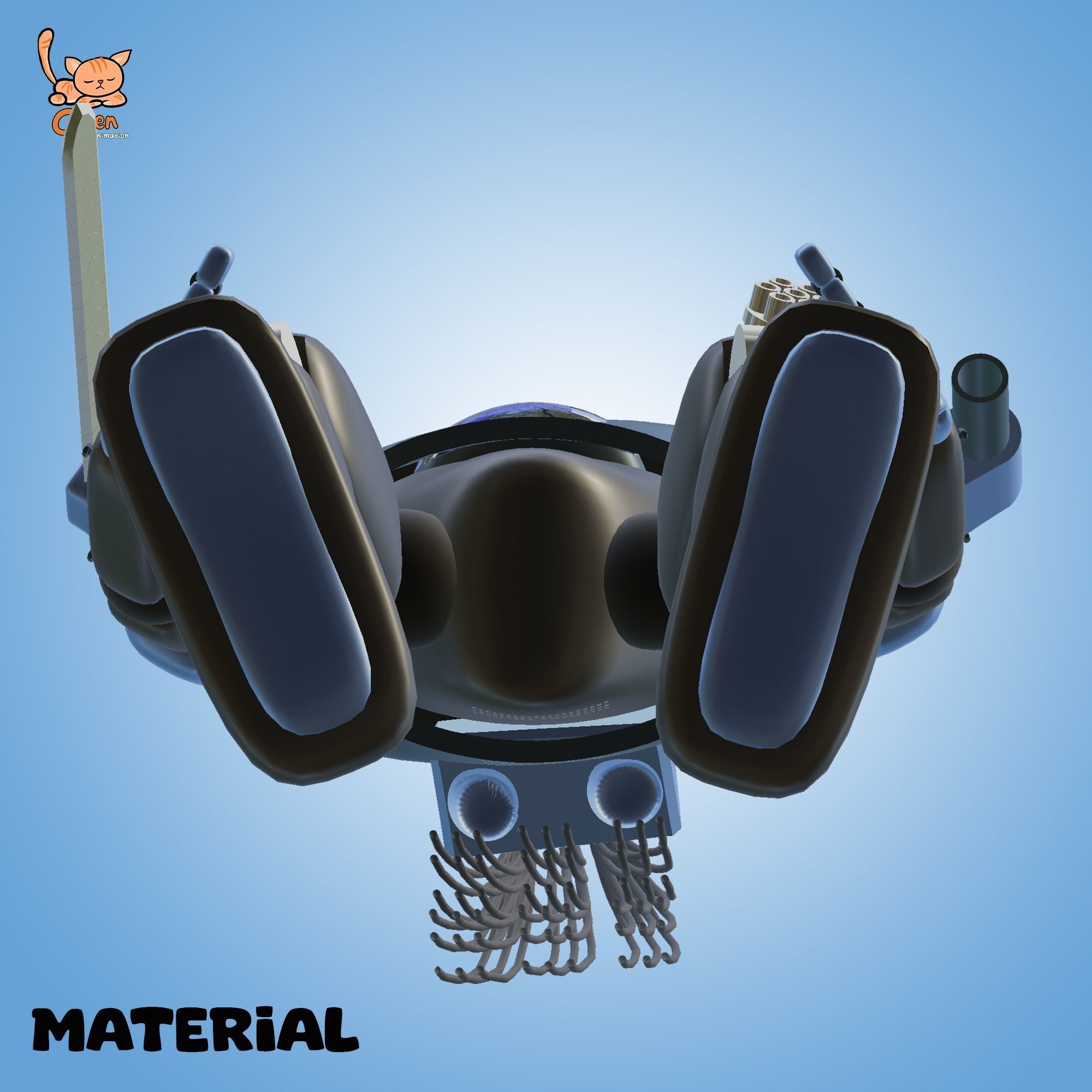 Cyraxz Mech Sync AI 001 First Generation Mechanic Robot 3D model_4