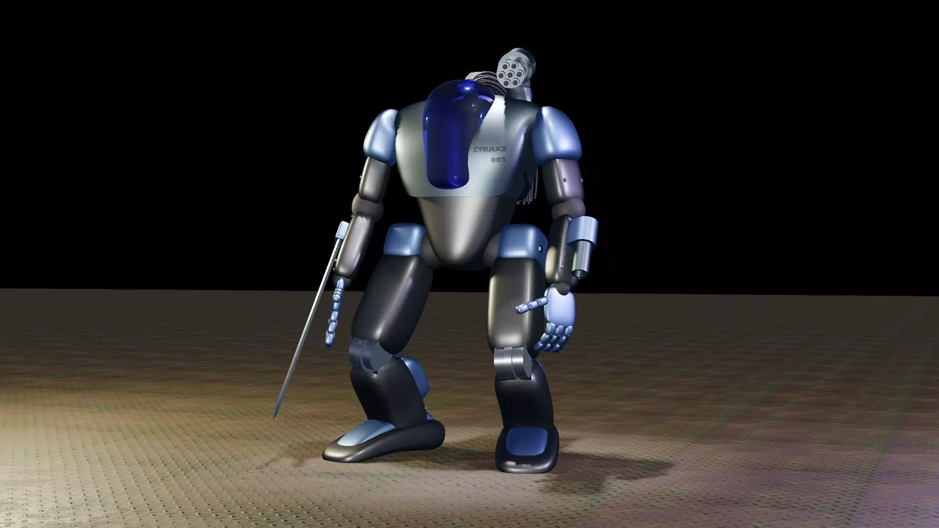 Cyraxz Mech Sync AI 001 First Generation Mechanic Robot 3D model_0