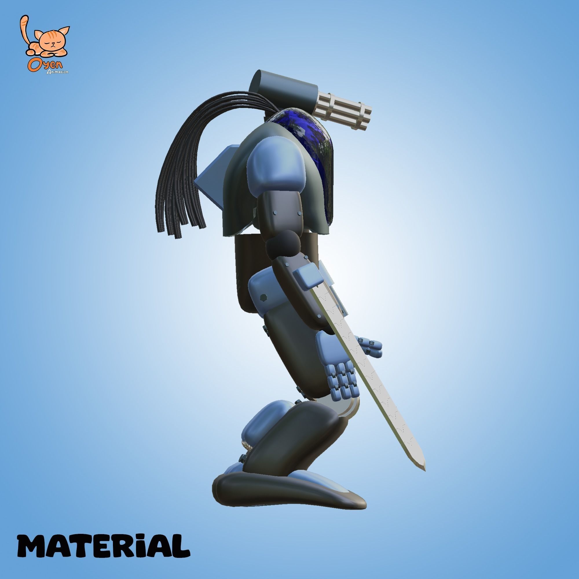 Cyraxz Mech Sync AI 001 First Generation Mechanic Robot 3D model_11