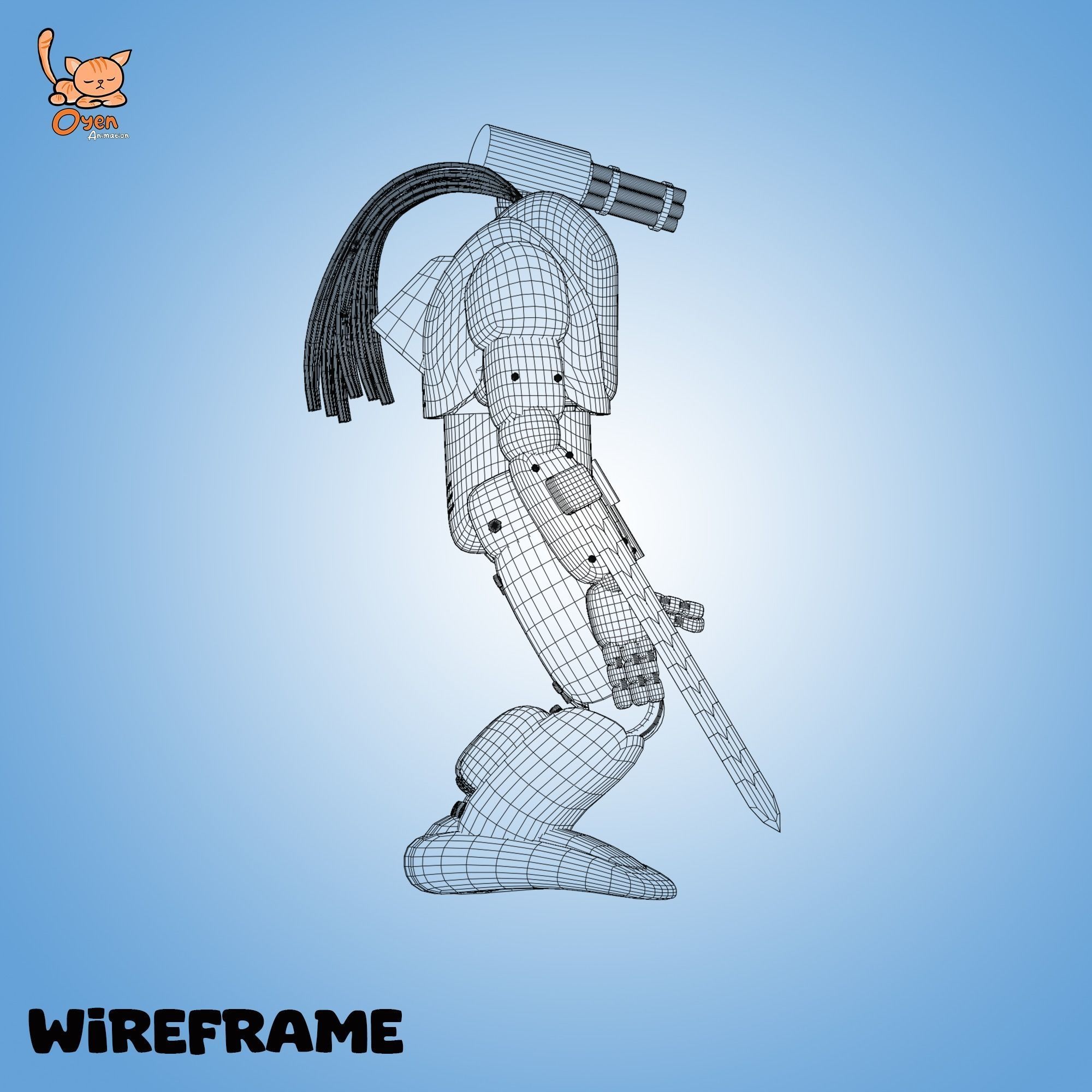 Cyraxz Mech Sync AI 001 First Generation Mechanic Robot 3D model_19