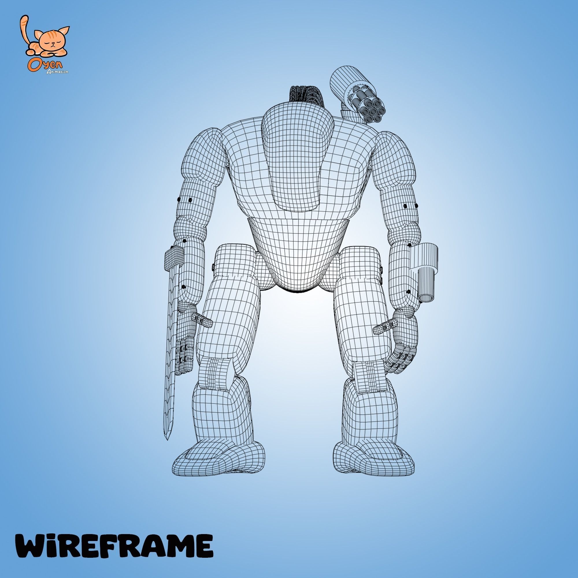 Cyraxz Mech Sync AI 001 First Generation Mechanic Robot 3D model_18