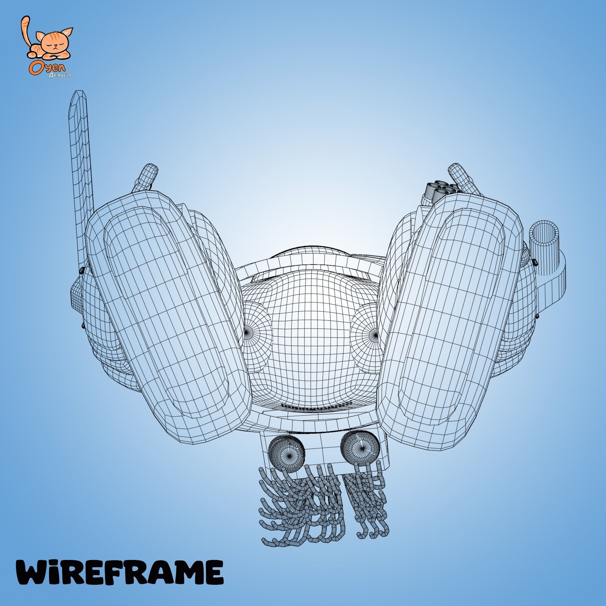 Cyraxz Mech Sync AI 001 First Generation Mechanic Robot 3D model_23