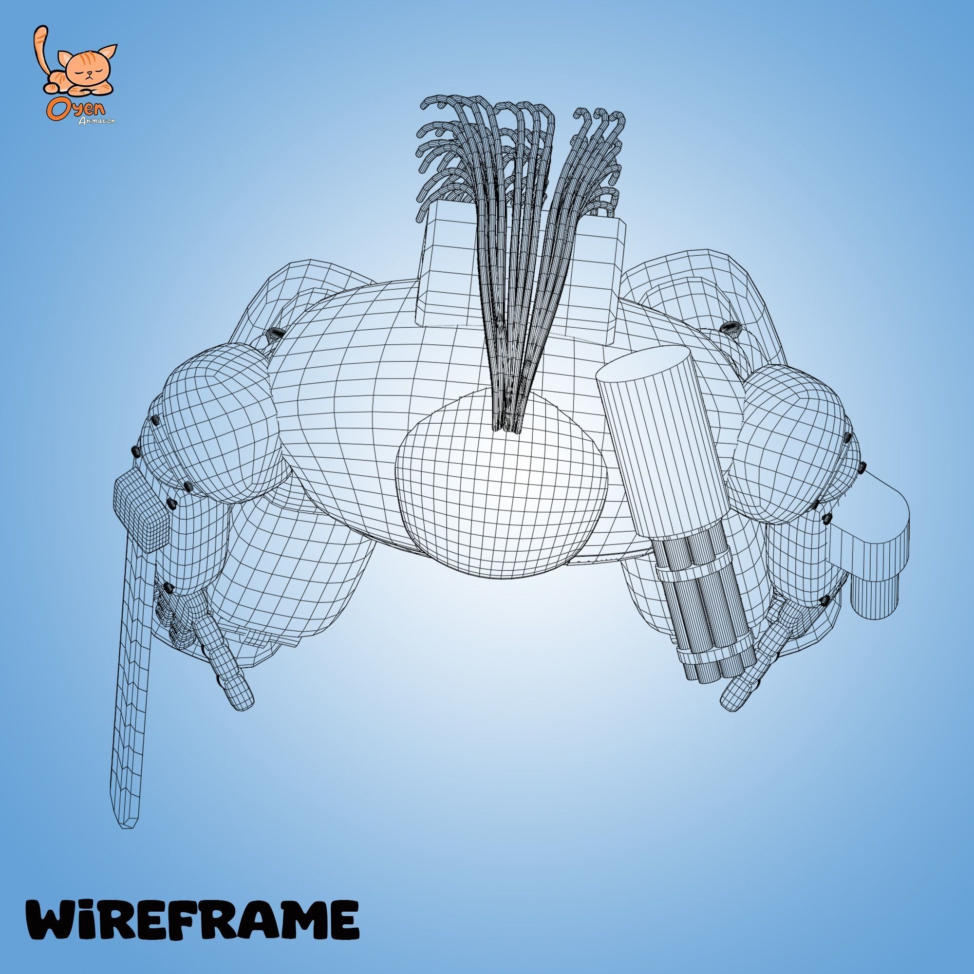 Cyraxz Mech Sync AI 001 First Generation Mechanic Robot 3D model_22