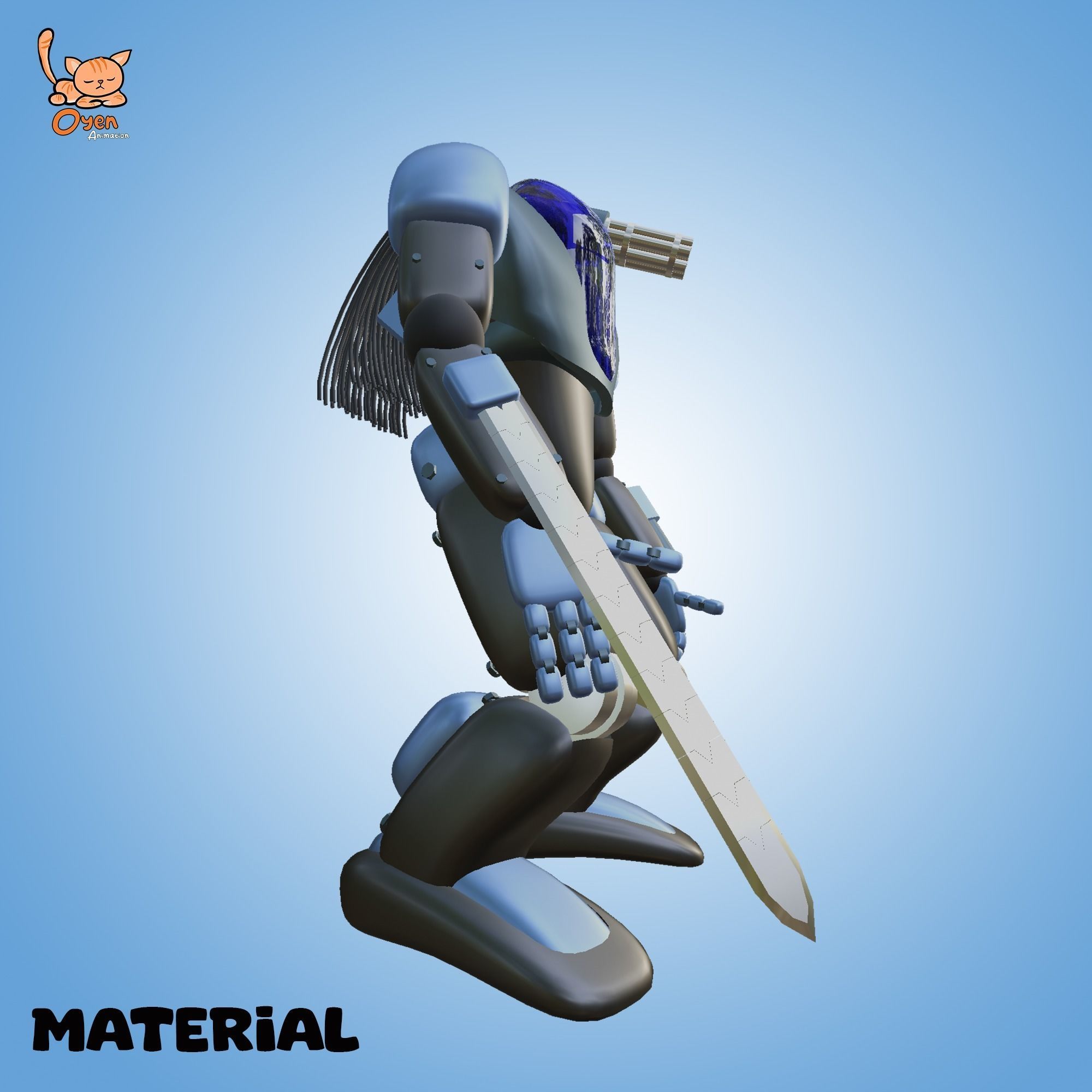 Cyraxz Mech Sync AI 001 First Generation Mechanic Robot 3D model_5