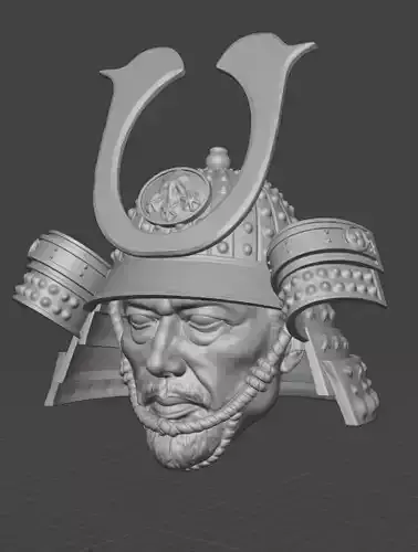 Shogun Sanada Head Sculpt 1 6 Scale  3D model