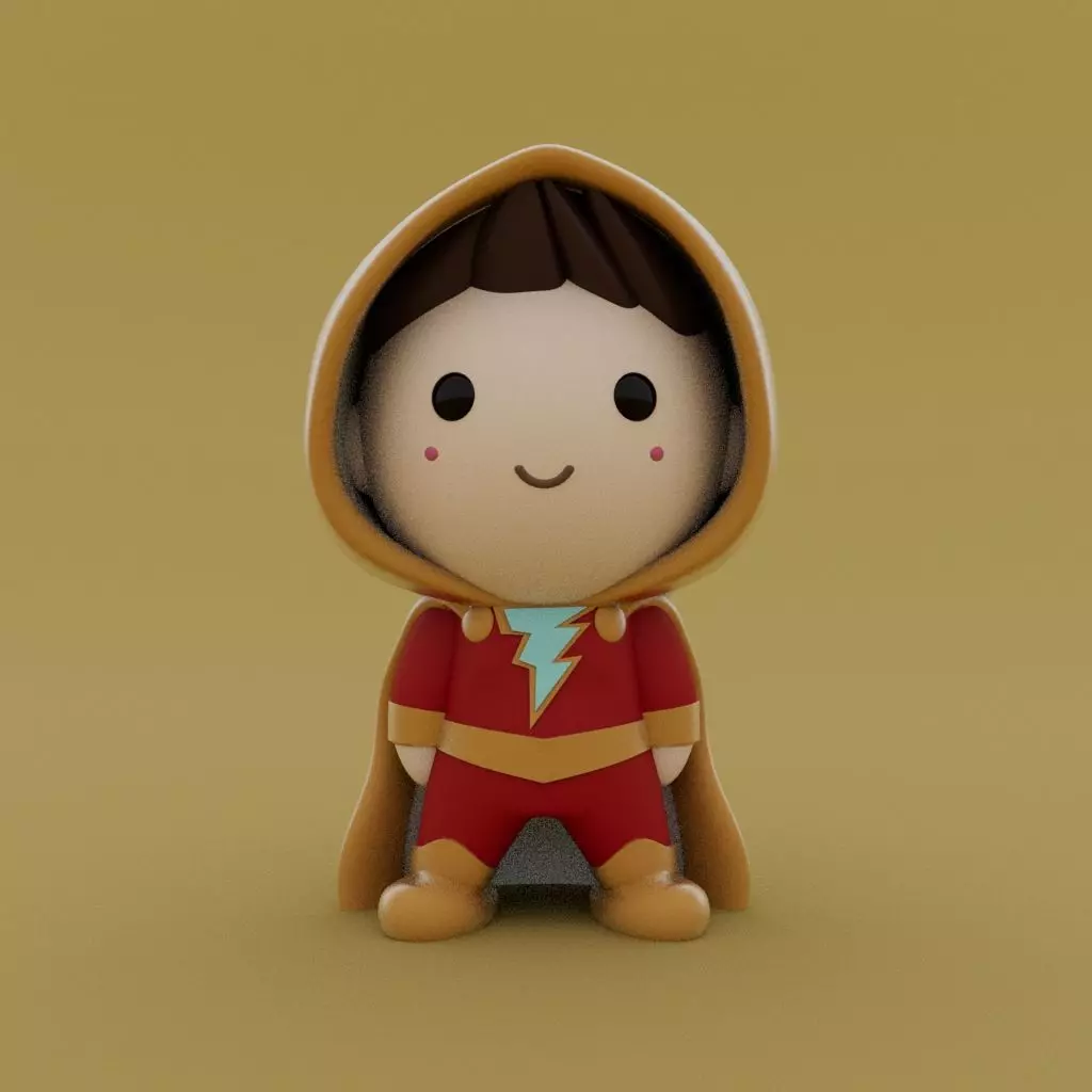 Cute little Shazam 3D print model_0