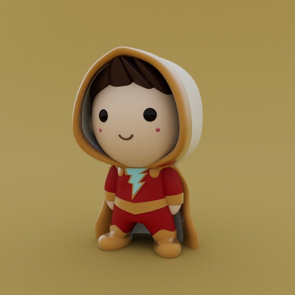Cute little Shazam 3D print model_2