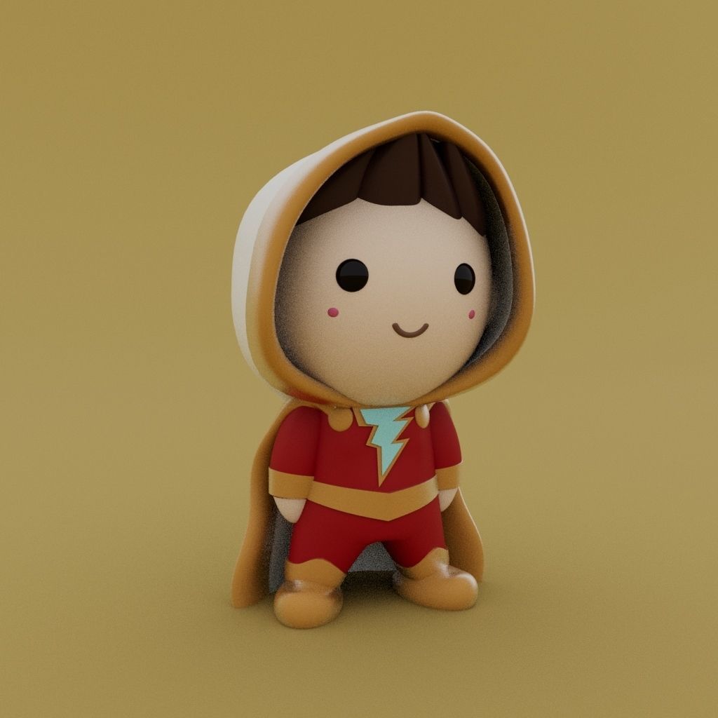 Cute little Shazam 3D print model_1