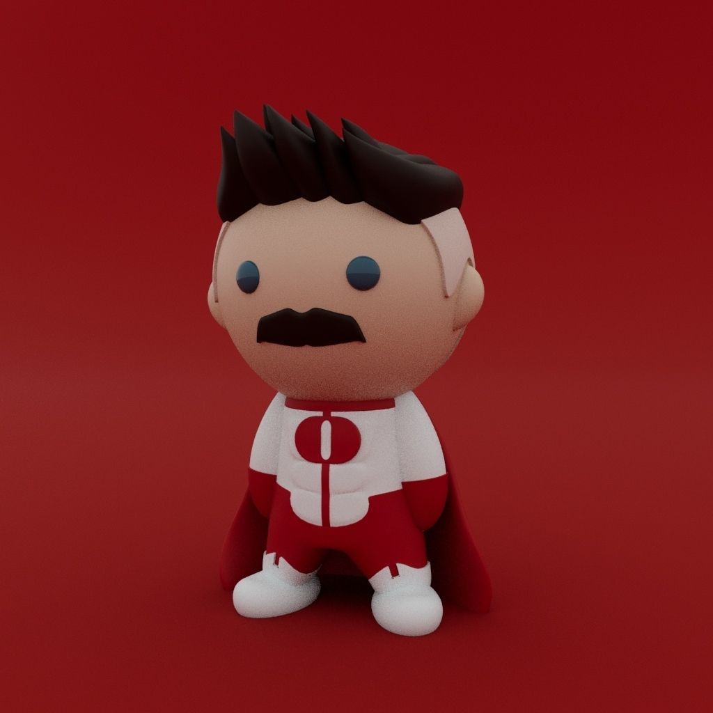 Cute Little Omniman 3D print model_2