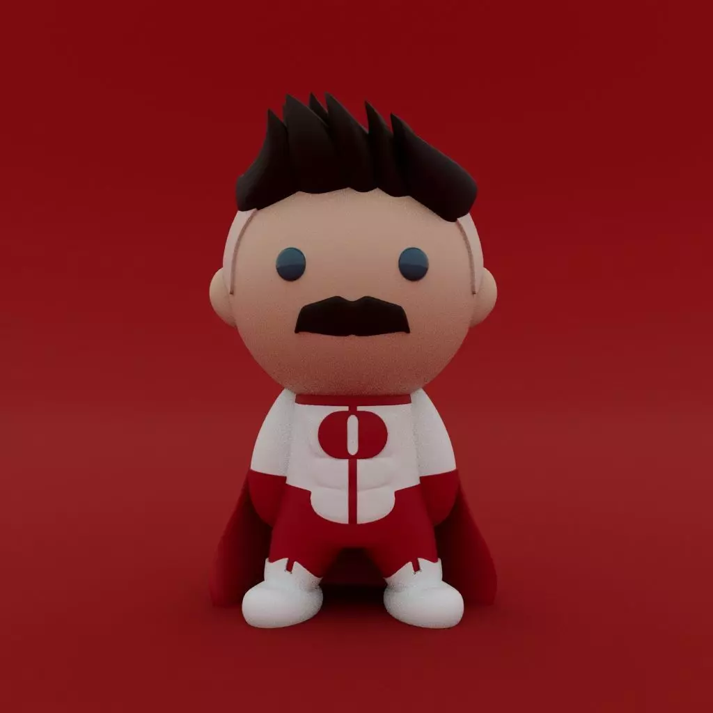 Cute Little Omniman 3D print model_0