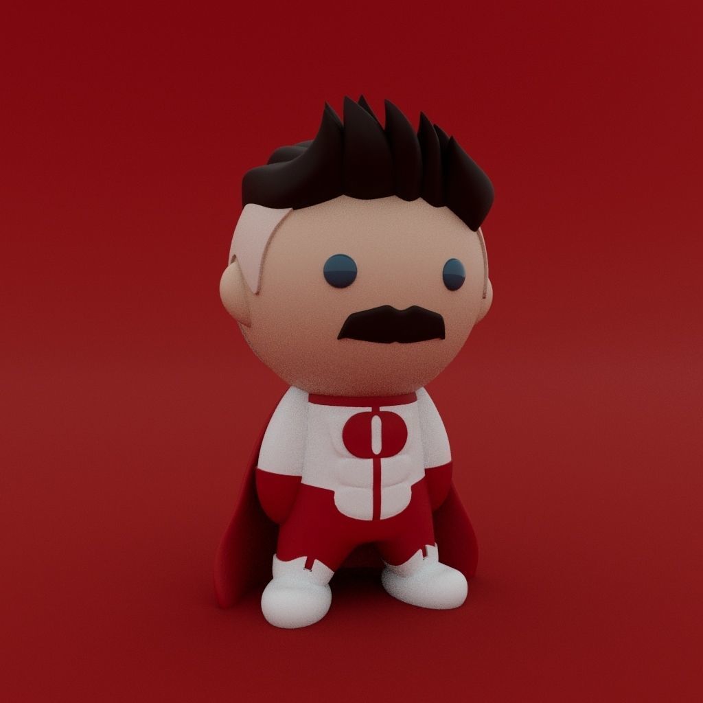 Cute Little Omniman 3D print model_1