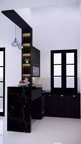 Mini kitchenset with mini bar 