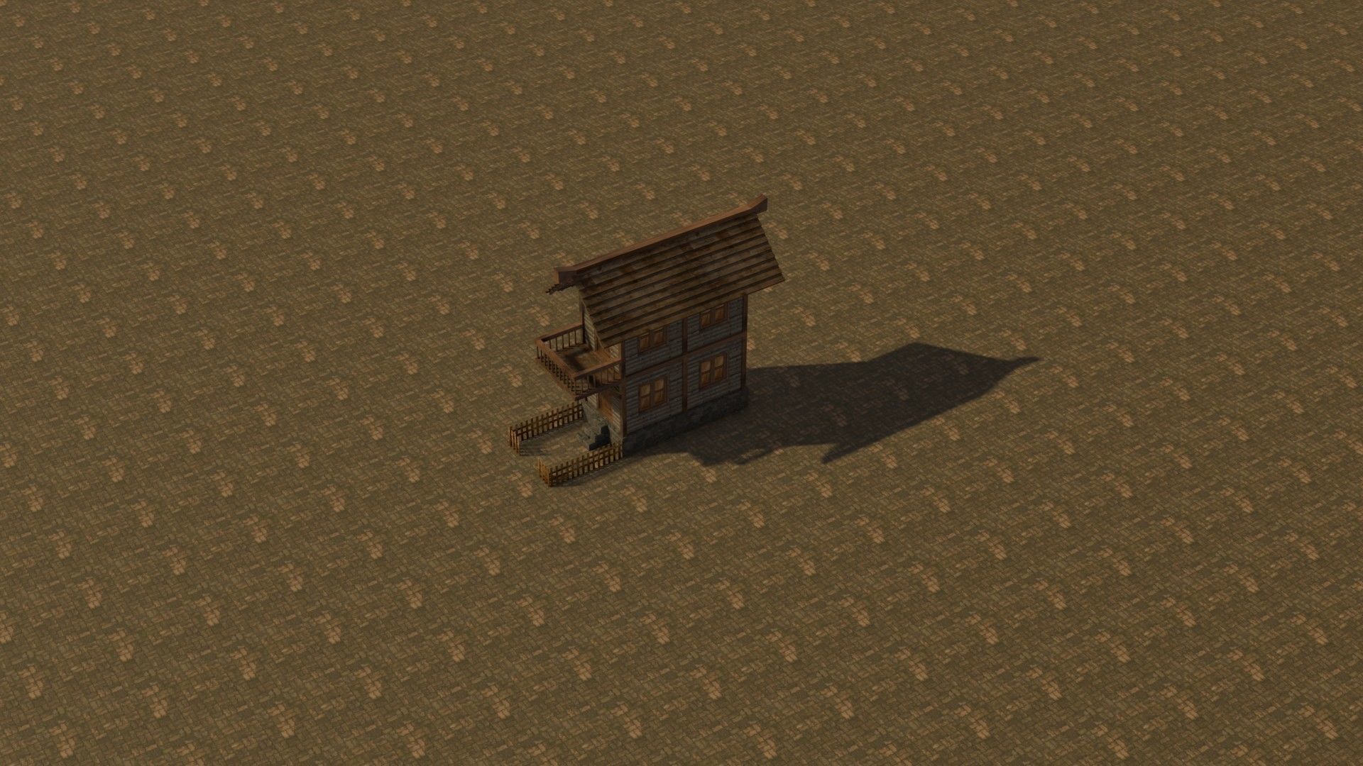 Medieval house 4 Free low-poly 3D model_19
