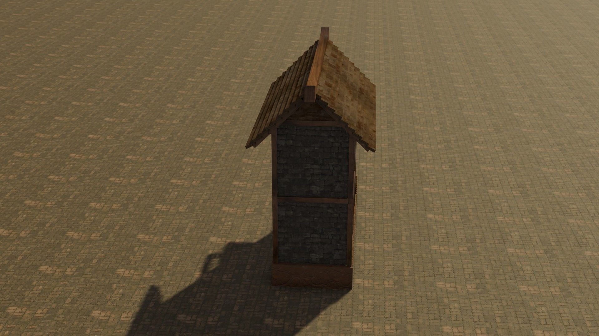 Medieval house 16 Free low-poly 3D model_15