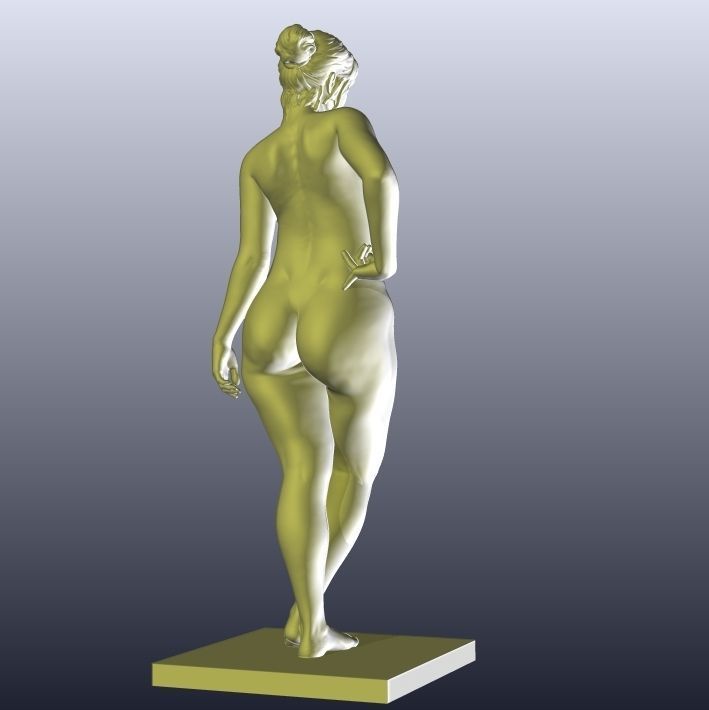 Anthe Nude Female figurine for 3D printing 3D print model_3