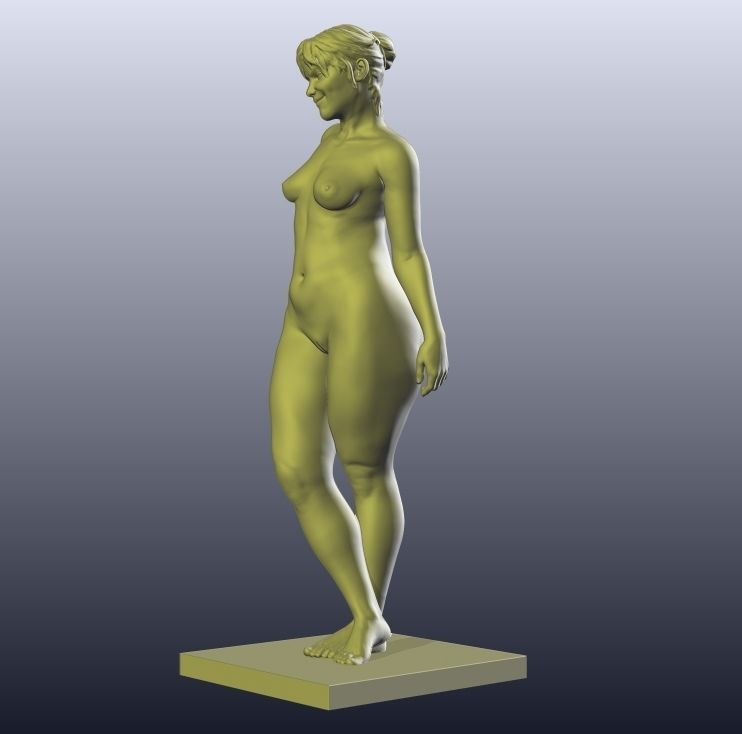Anthe Nude Female figurine for 3D printing 3D print model_4