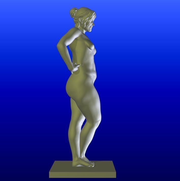 Anthe Nude Female figurine for 3D printing 3D print model_2