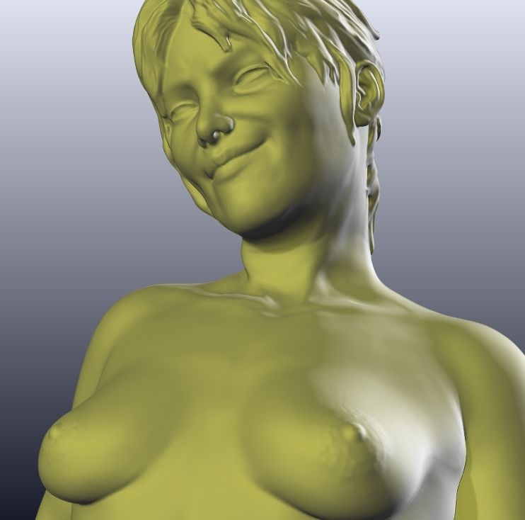 Anthe Nude Female figurine for 3D printing 3D print model_5