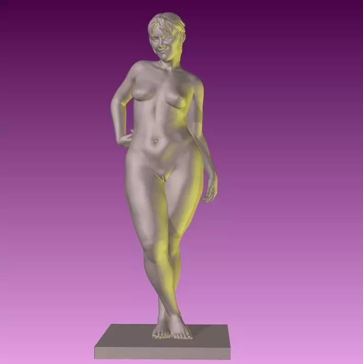 Anthe Nude Female figurine for 3D printing 3D print model_0