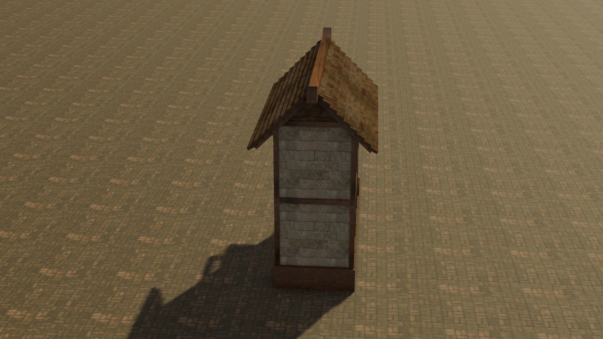 Medieval house 13 Free low-poly 3D model_15