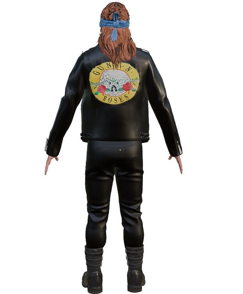 AXLE ROSE GUNS N ROSES 3D model_3