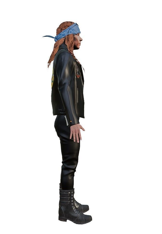 AXLE ROSE GUNS N ROSES 3D model_2