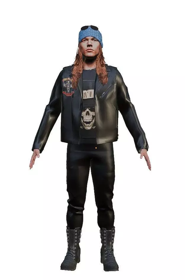 AXLE ROSE GUNS N ROSES 3D model_0