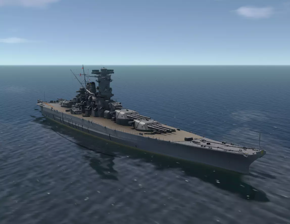 IJN MUSASHI JAPANESE BATTLESHIP WW2 3D MODEL 3D model
