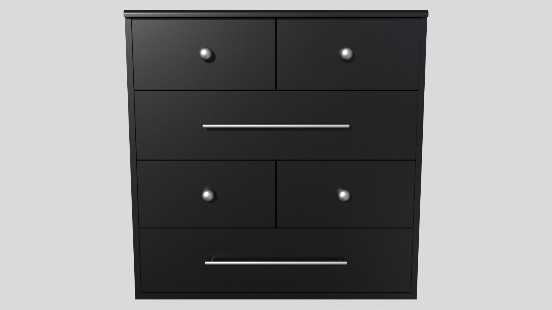 lowpoly wooden drawer pack Low-poly 3D model_4