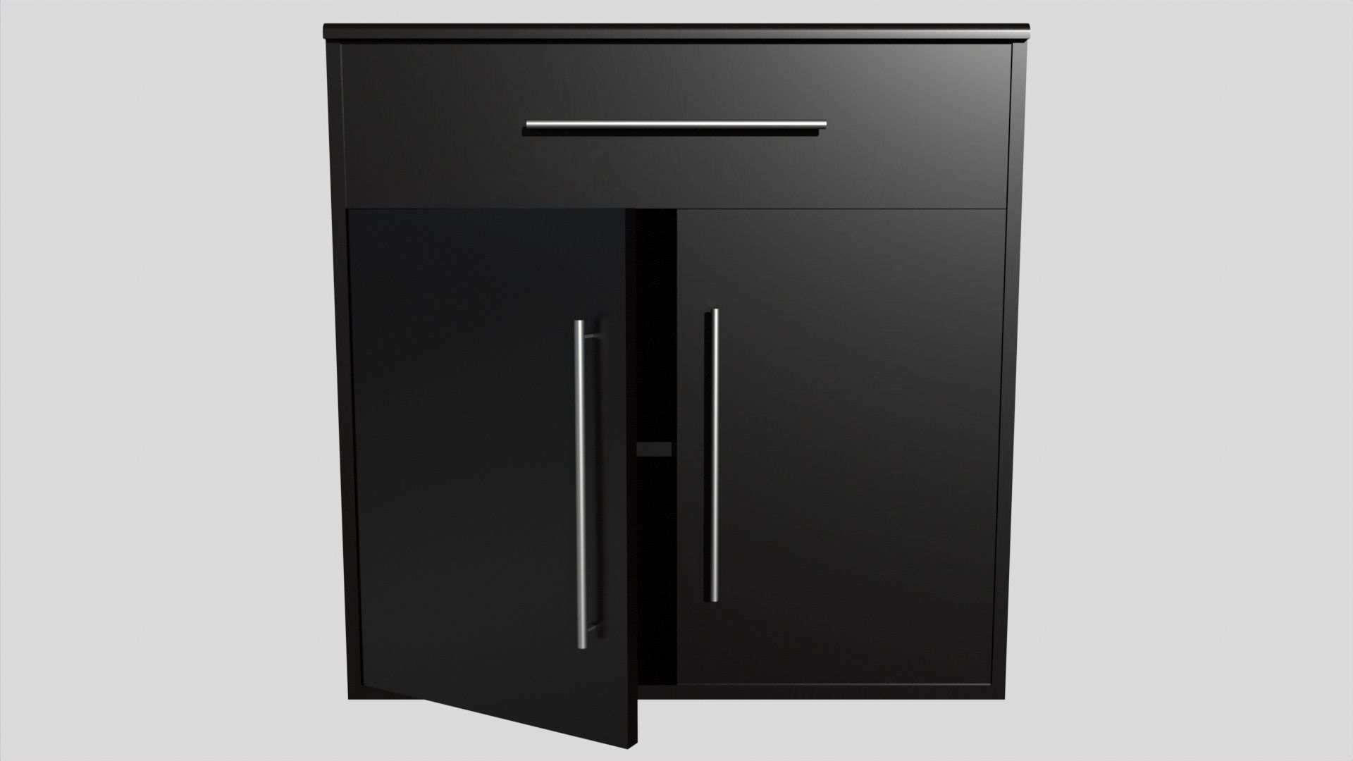 lowpoly wooden drawer pack Low-poly 3D model_7