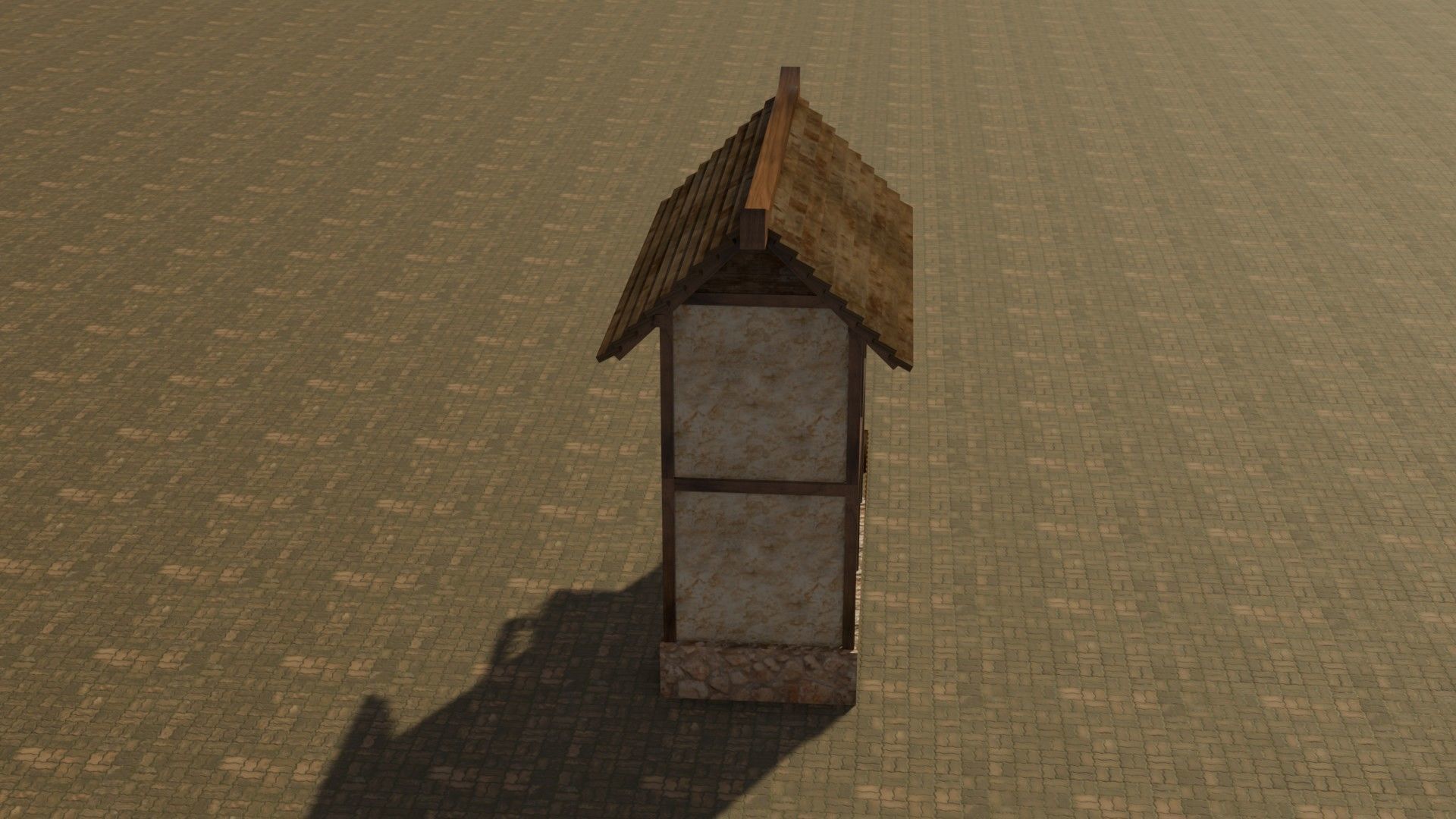 Medieval house 19 Free low-poly 3D model_15