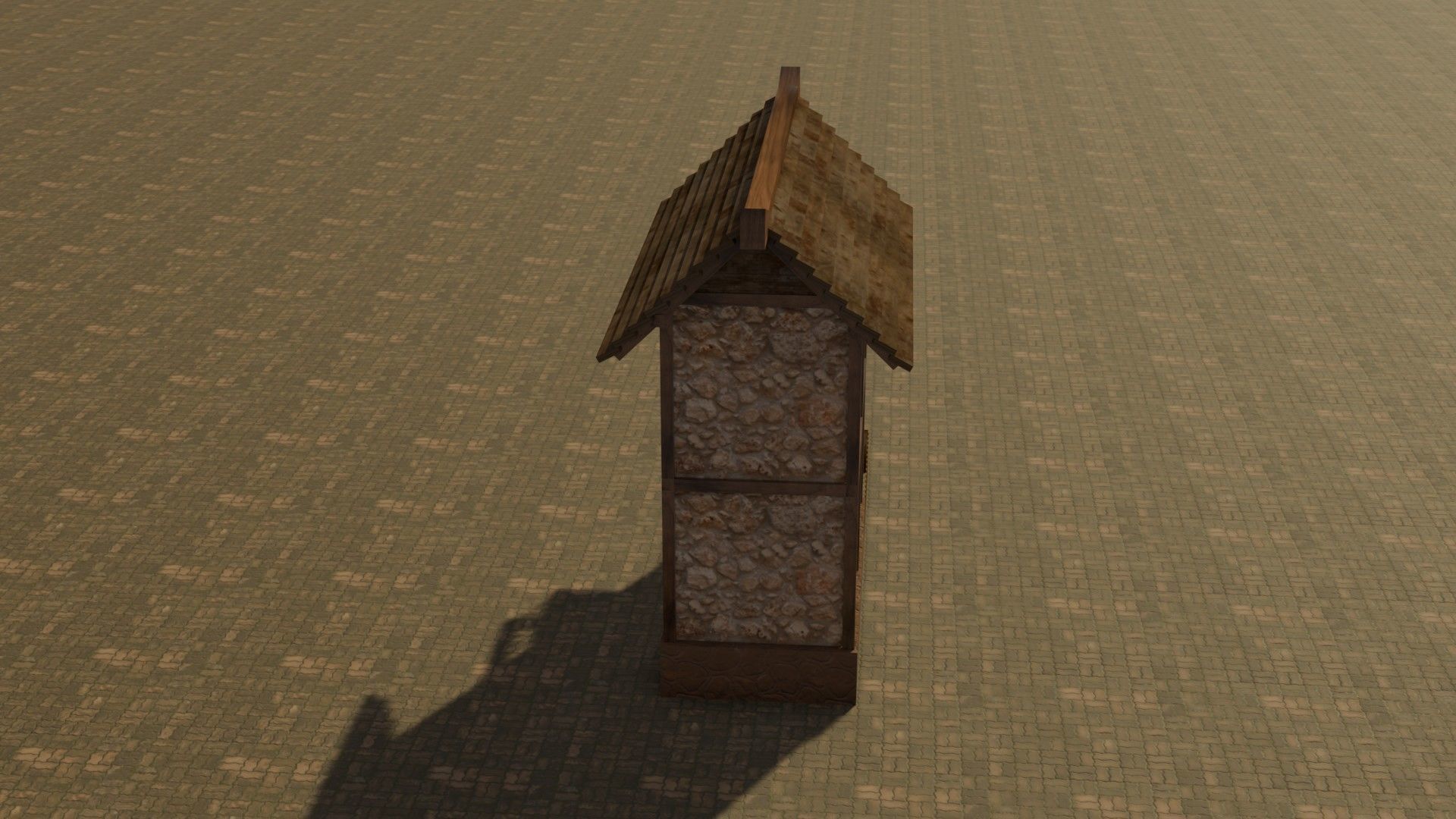 Medieval house 12 Free low-poly 3D model_15