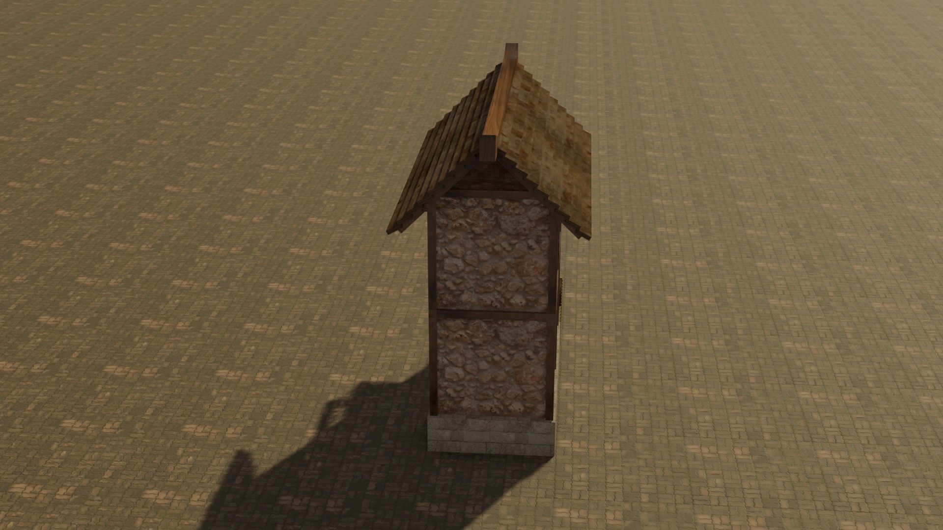 Medieval house 11 Free low-poly 3D model_15