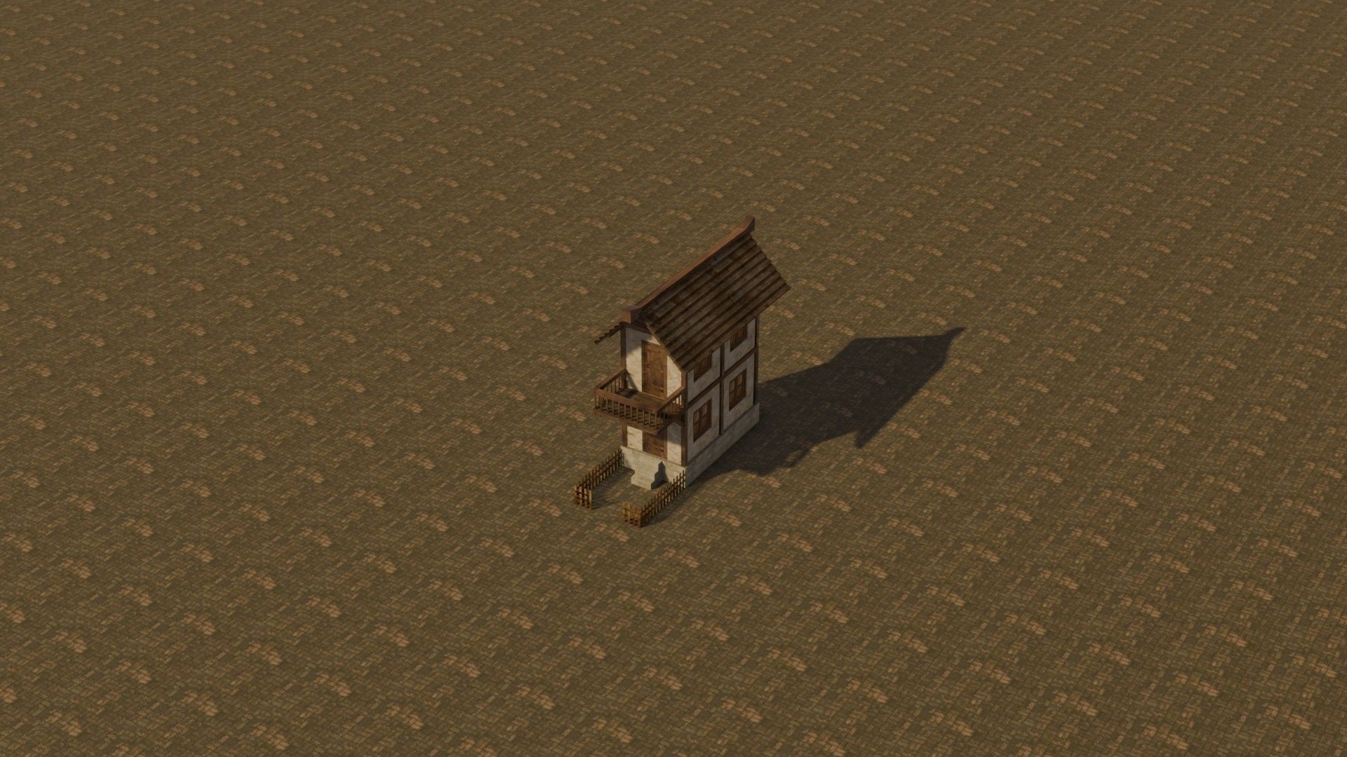 Medieval house 10 Free low-poly 3D model_13