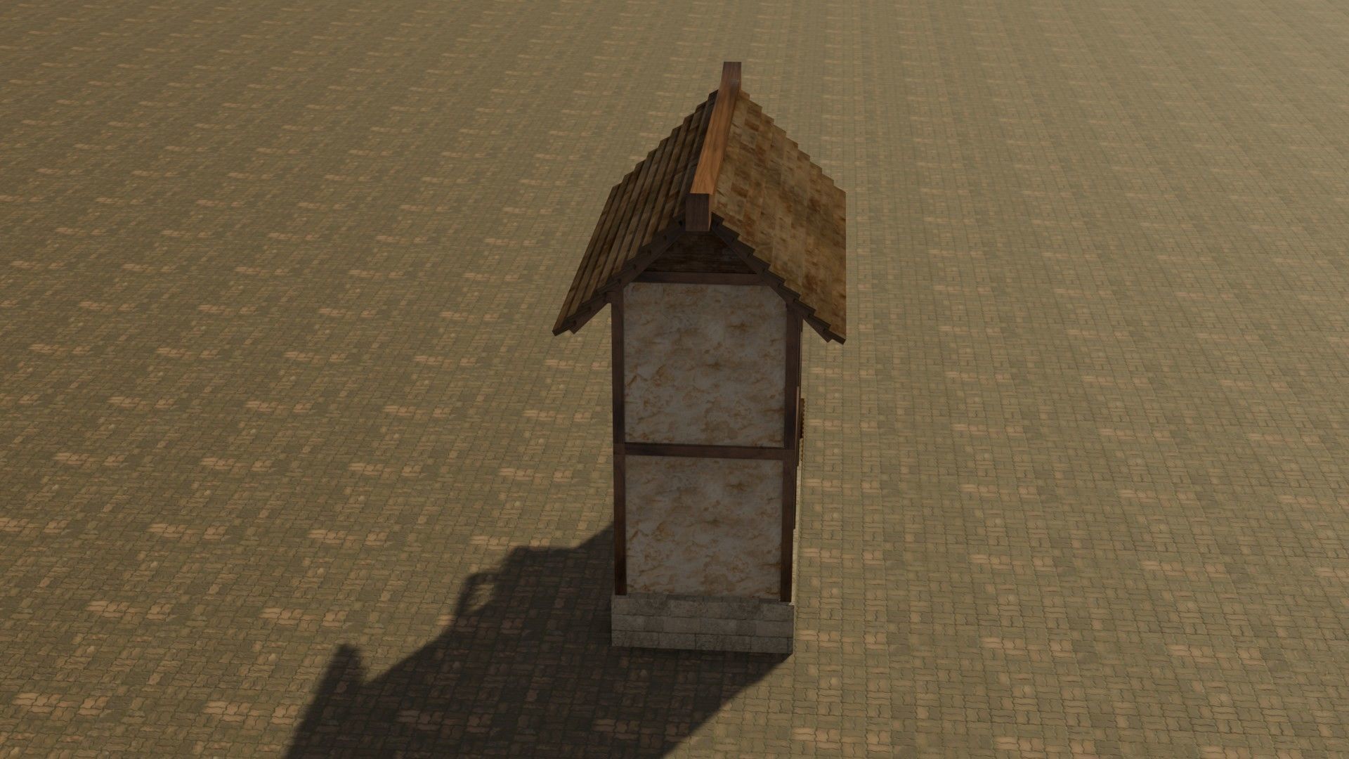 Medieval house 10 Free low-poly 3D model_15