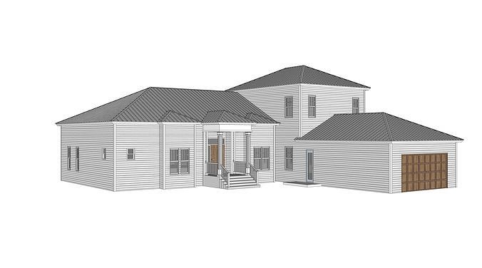 Cottage House-10 3D model
