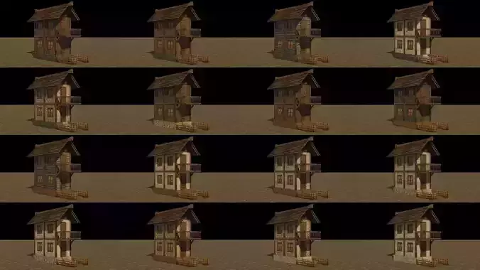 Medieval house Mega collection 3