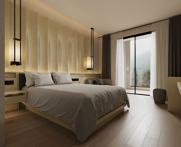 hotel room 3D model
