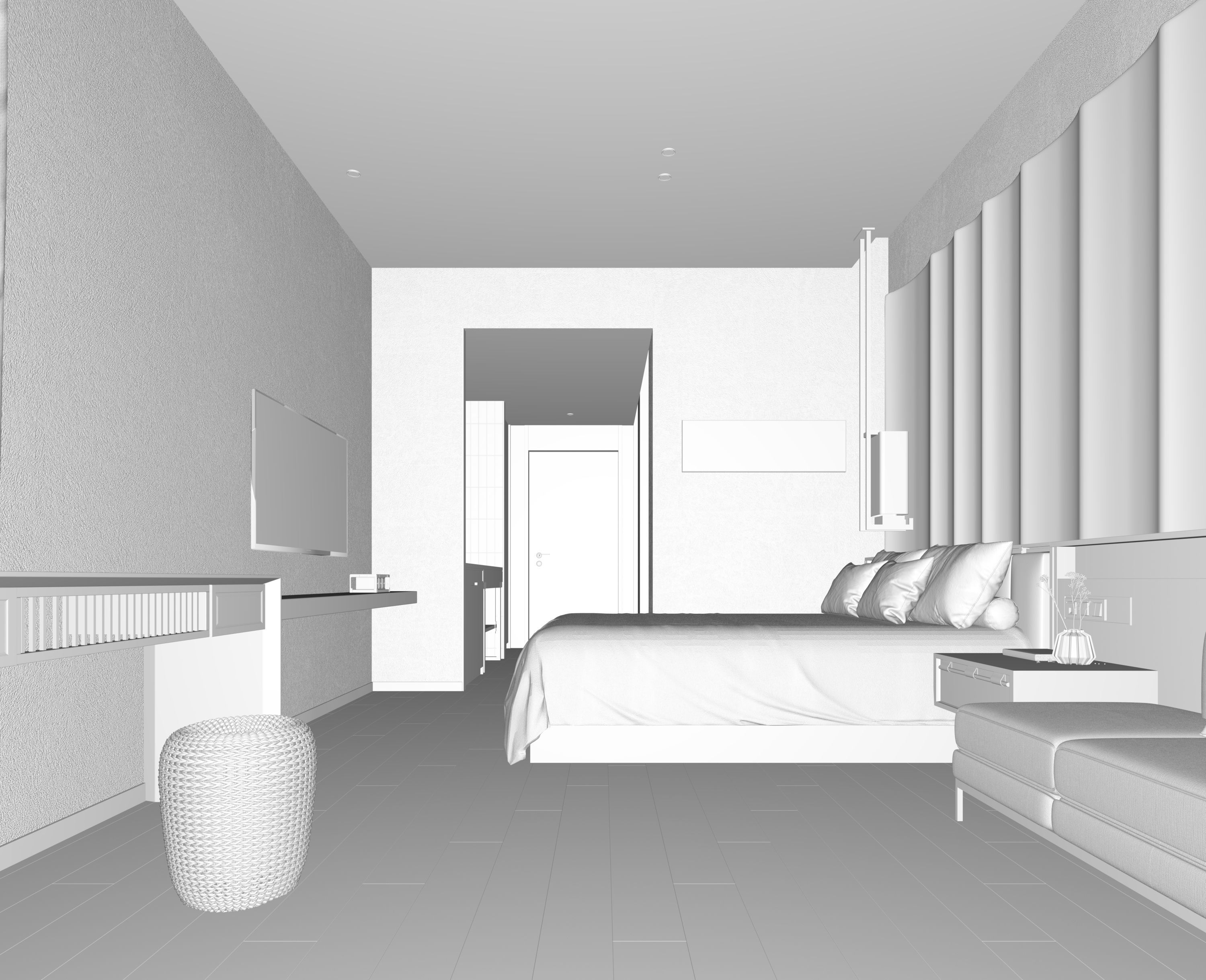 hotel room 3D model_4