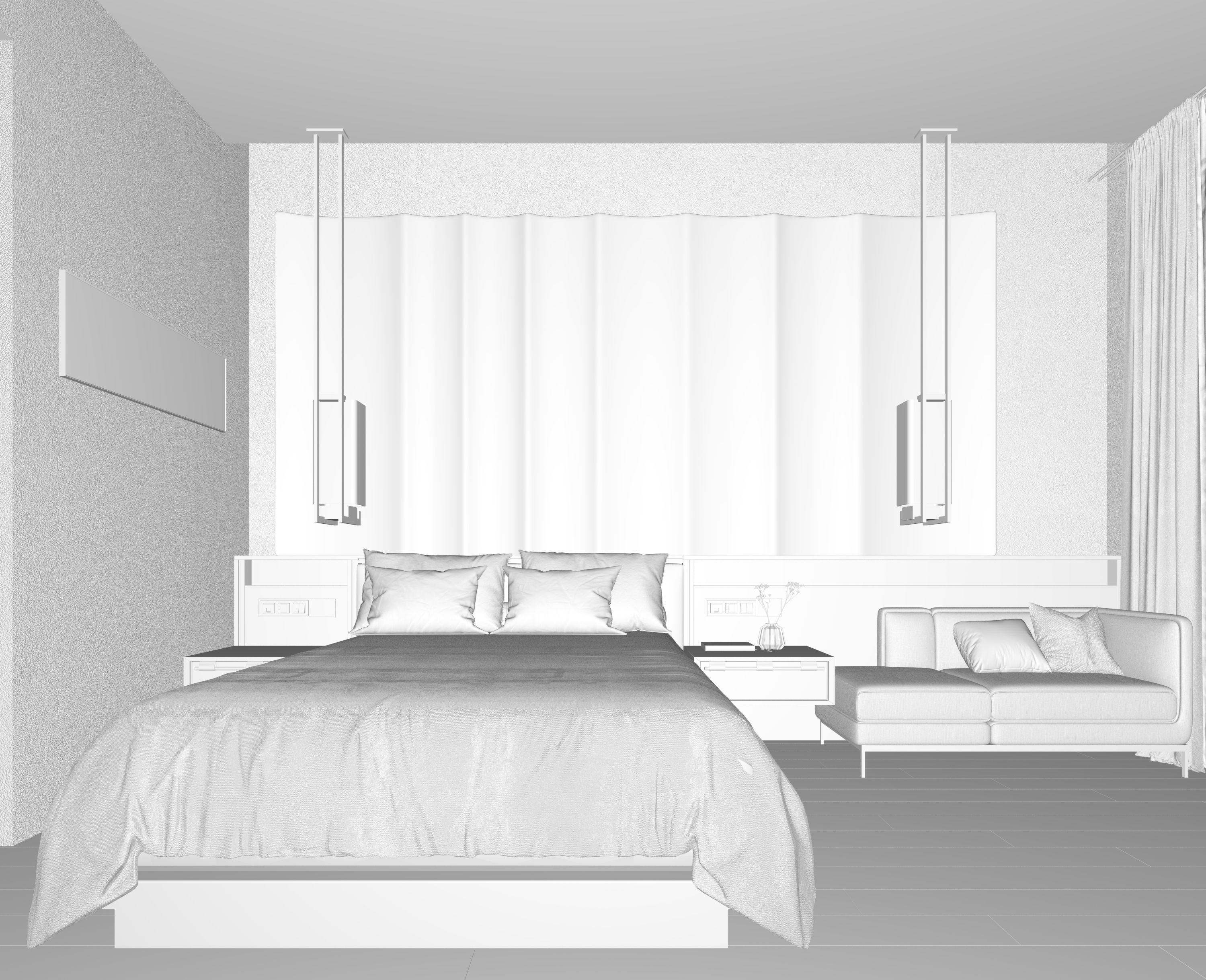 hotel room 3D model_5