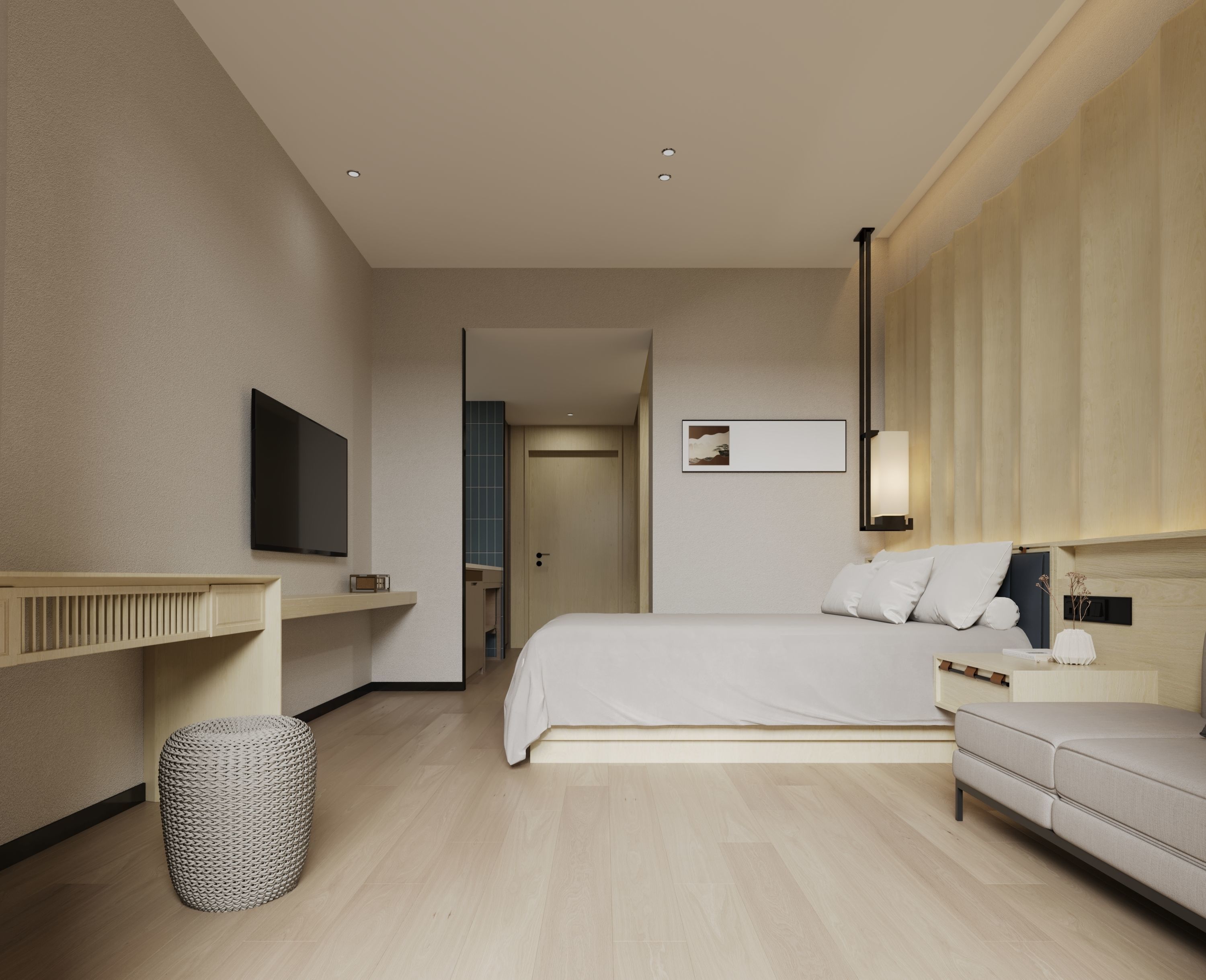 hotel room 3D model_1