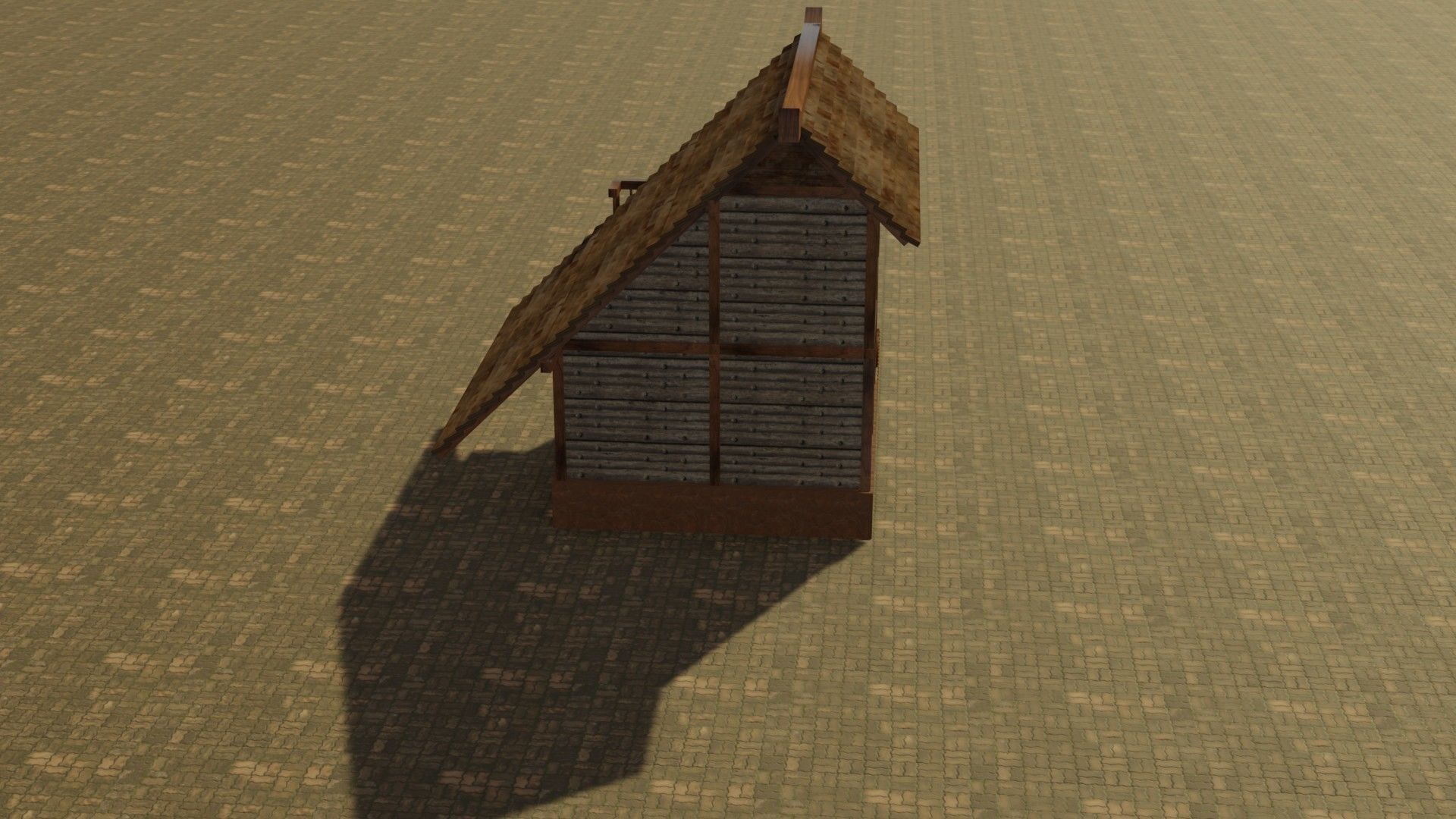 Medieval house 15 Low-poly 3D model_15