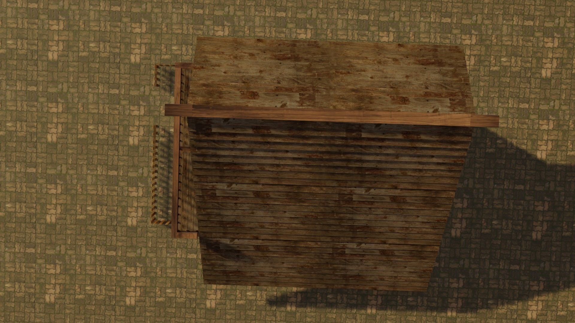 Medieval house 14 Low-poly 3D model_14