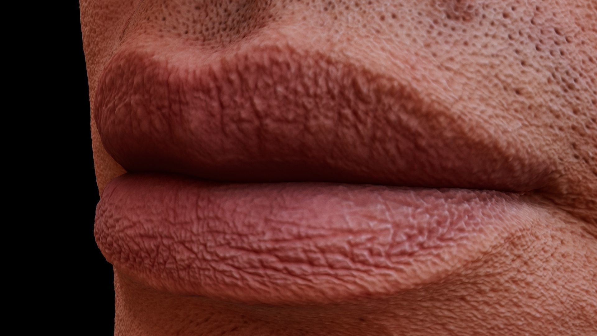 Man face Realistic Pbr model Free low-poly 3D model_4